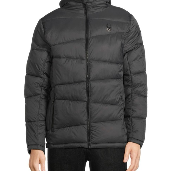 Spyder Big Boys L 14/16 Nexus Puffer Jacket - Insulated Black NWT - Picture 3 of 9